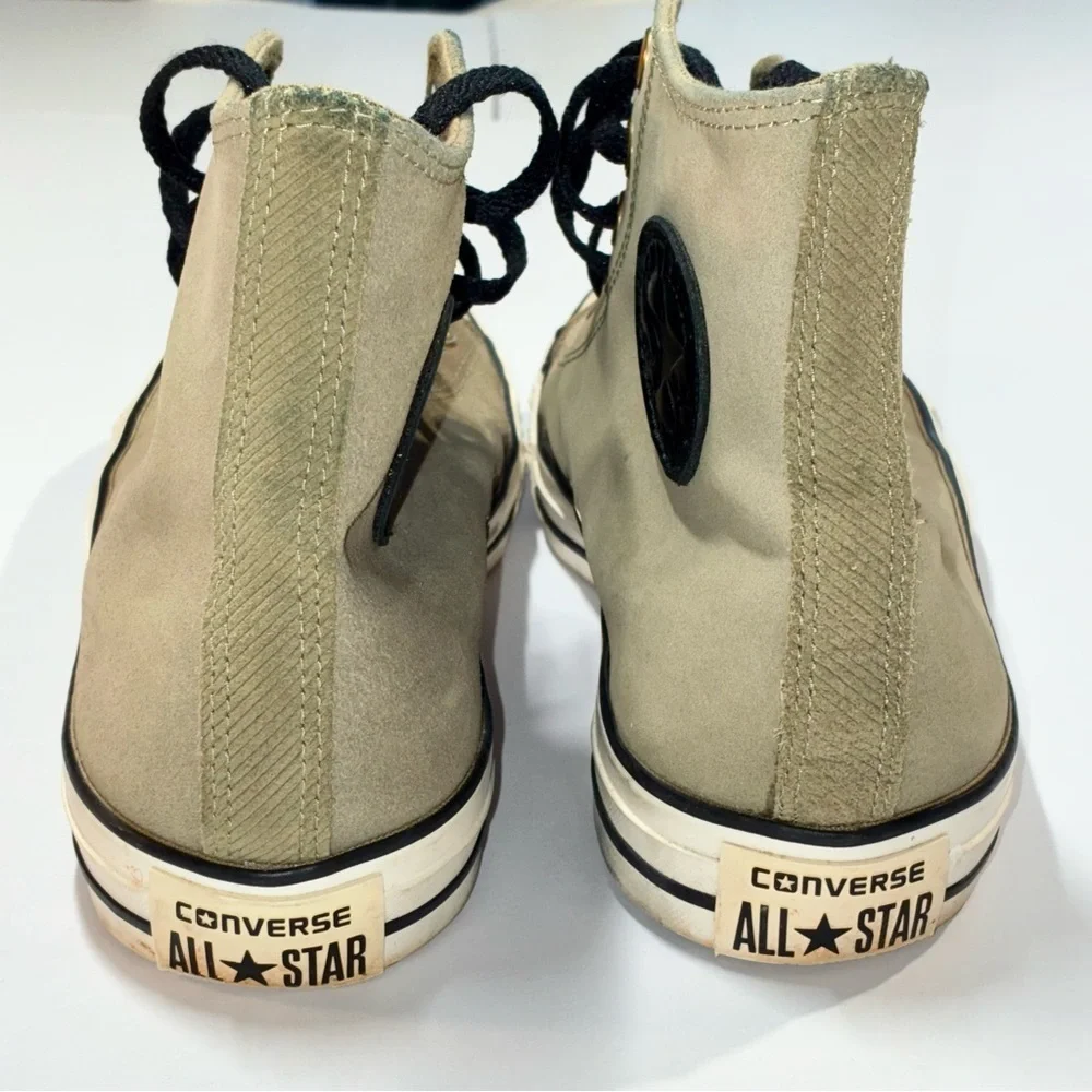 Converse Chuck Taylor Mono Suede High Top Sneakers Women's 11 Men’s 9 Olive - Picture 6 of 11